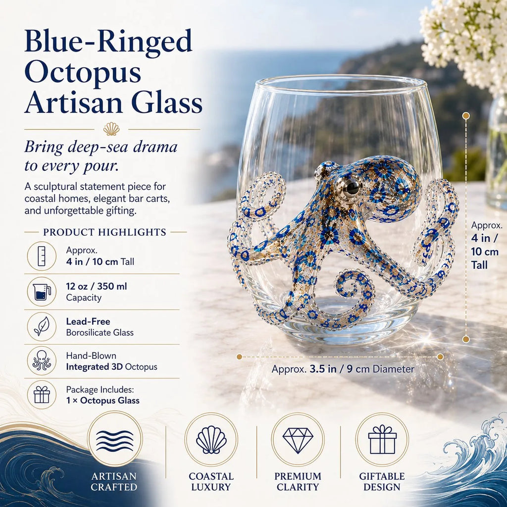 The Perfect Beach House Gif 3D Ocean Animal Artisan Glassware Collection