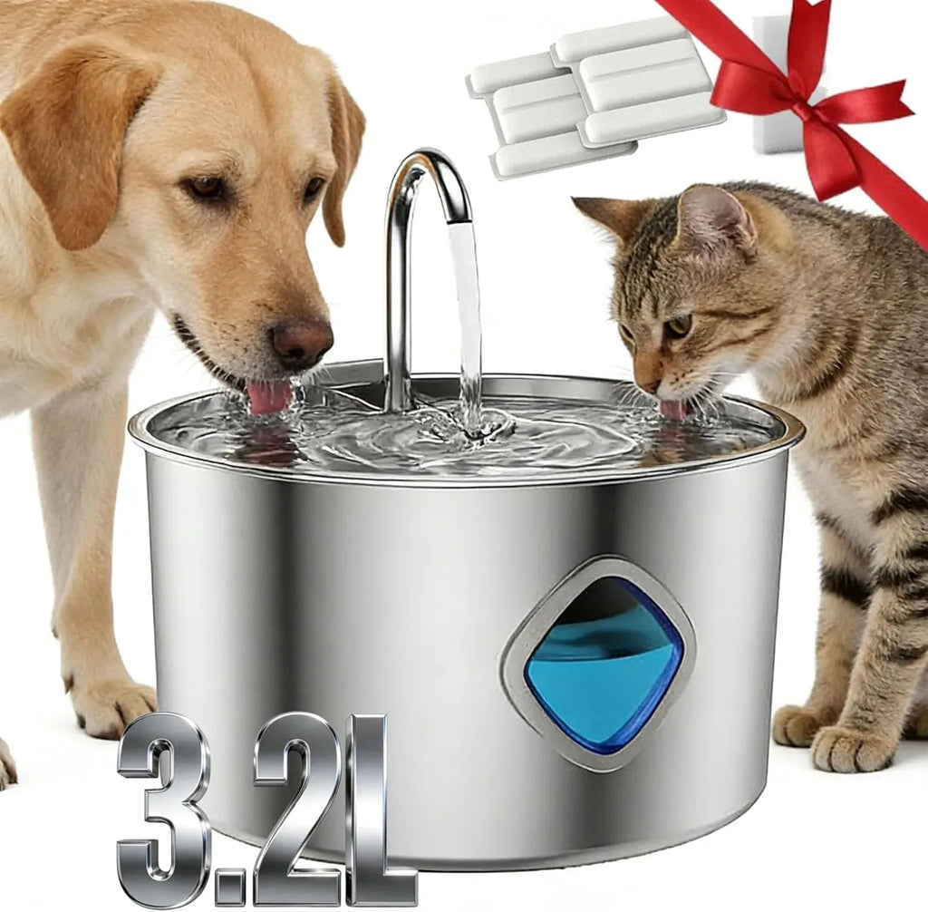 SiopsrlStainless Steel Cat/Dog Water Fountain
