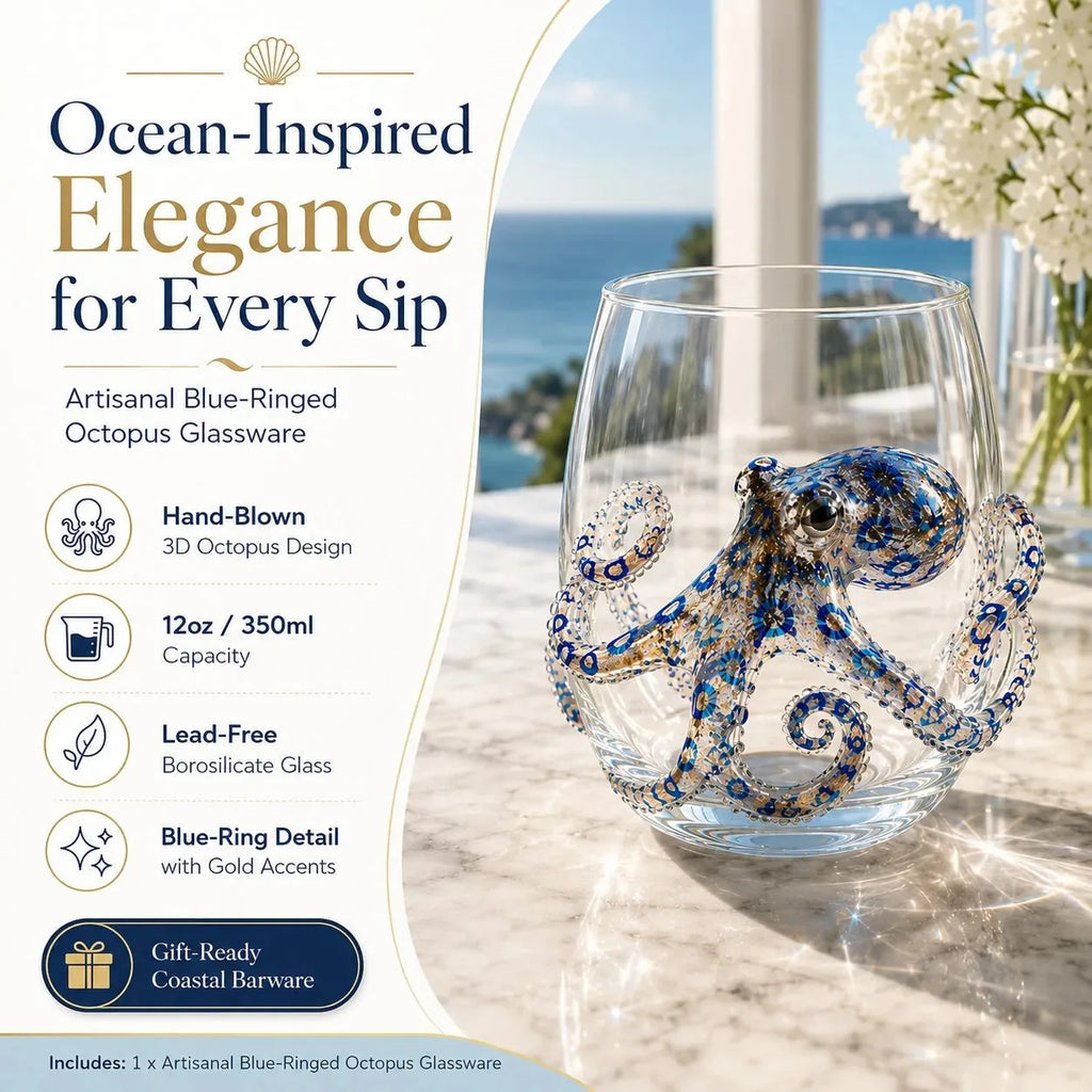 The Perfect Beach House Gif 3D Ocean Animal Artisan Glassware Collection