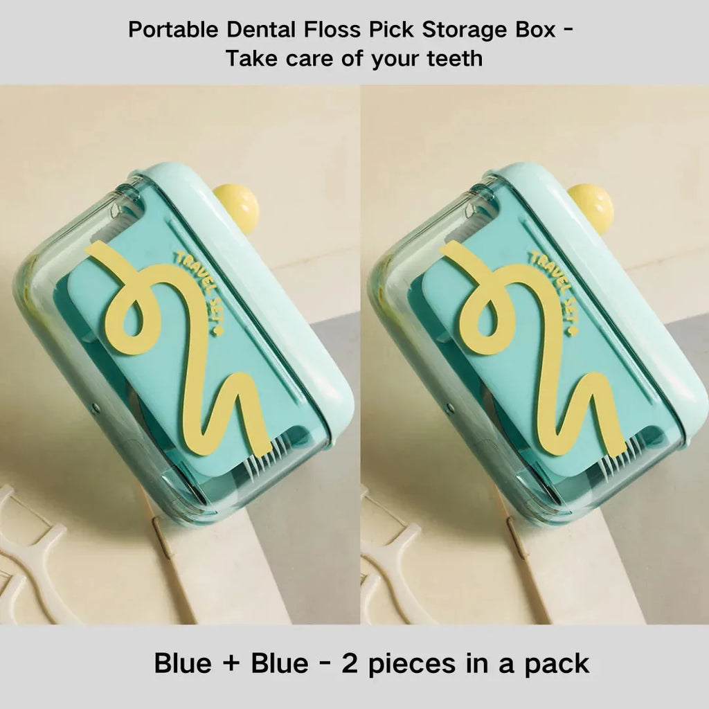 Portable Dental Floss Pick Storage Box