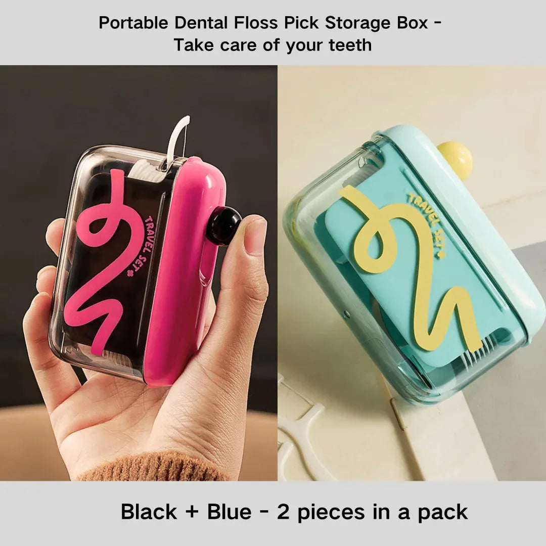Portable Dental Floss Pick Storage Box