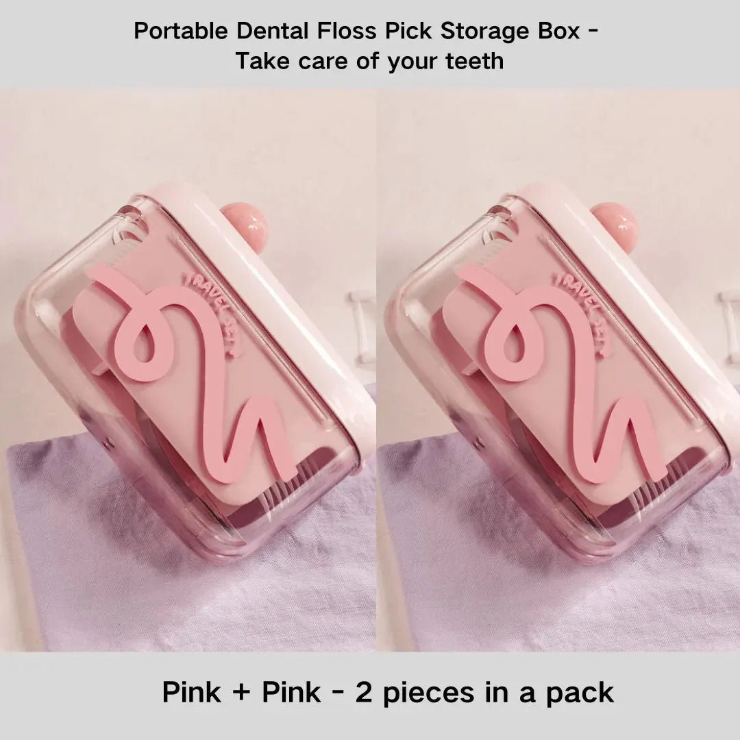 Portable Dental Floss Pick Storage Box