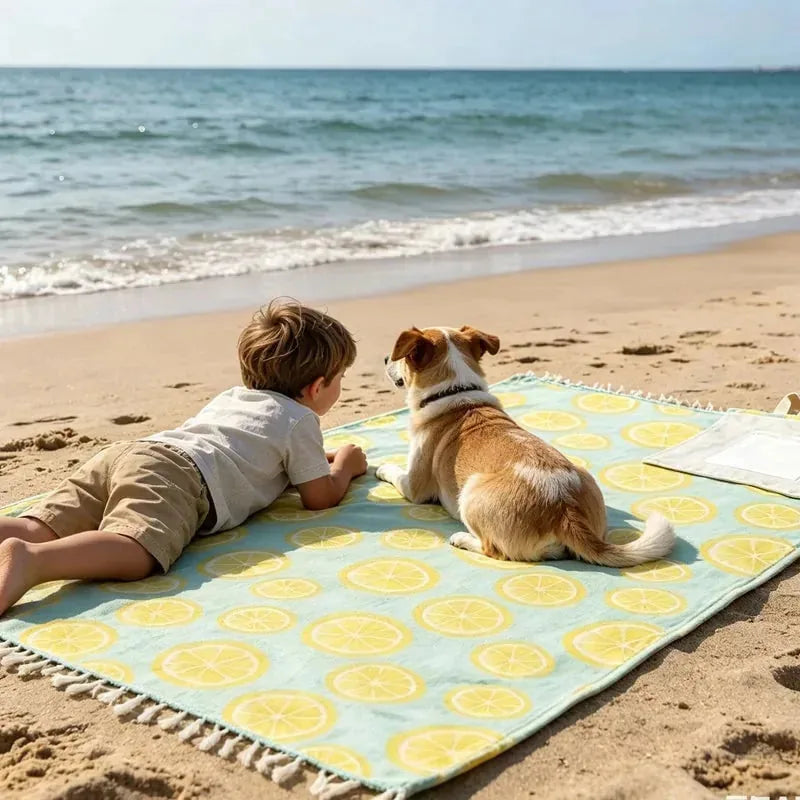 2-in-1 Convertible Towel & Backpack with Inner Zip Pocket & Sand-Repelling Fabric– Pre
