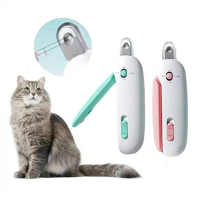 Cat Nail Clippers with Adjustable Aperture, Safe Cat Nail Trimmer with Circular Cut Hole