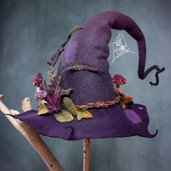 Siopsrl| Halloween Party Felt Witch Hats