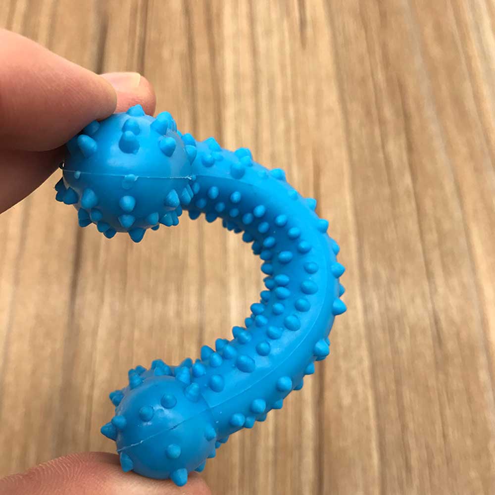 Siopsrl Textured Rubber Dog Toy for Chewing & Dental Play