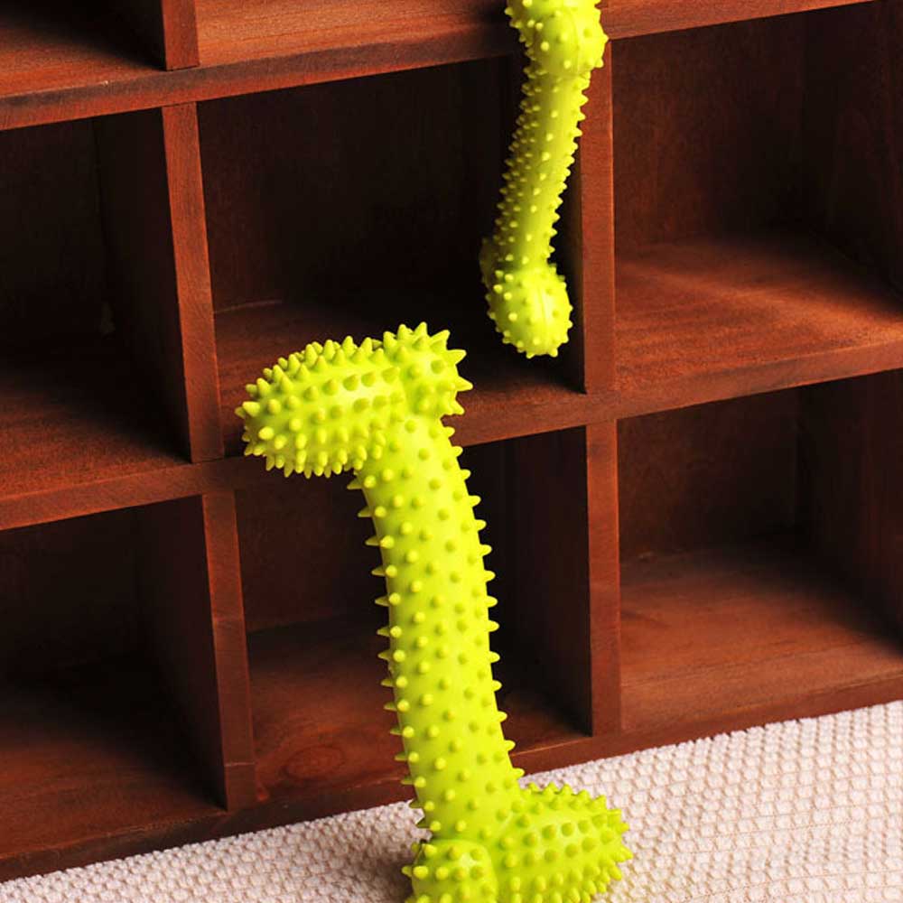 Siopsrl Textured Rubber Dog Toy for Chewing & Dental Play