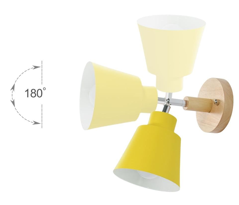 Siopsrl| Rotatable Collin Wall Light with Pull Chain Switch