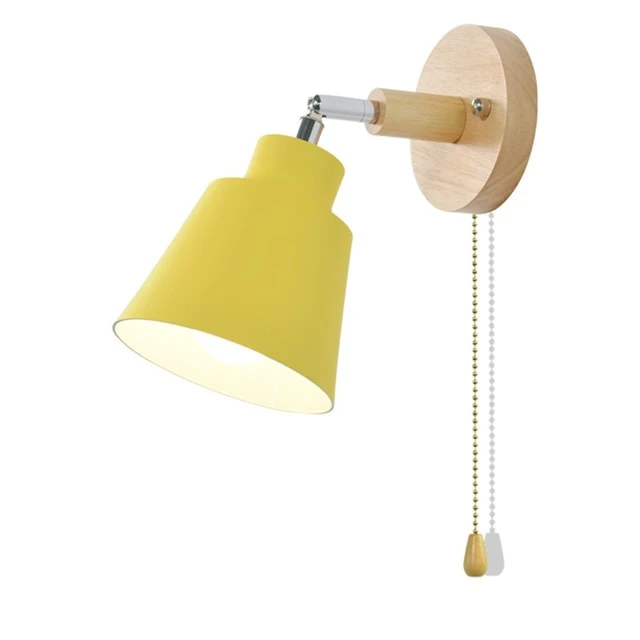 Siopsrl| Rotatable Collin Wall Light with Pull Chain Switch