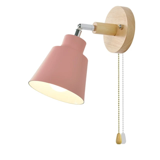 Siopsrl| Rotatable Collin Wall Light with Pull Chain Switch