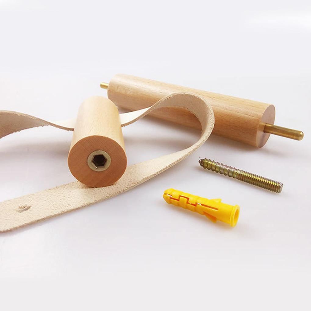 Siopsrl| High-Quality Toilet Paper Holder | Oak & Faux Leather | Minimalist Bathroom Design
