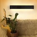 Siopsrl| Contemporary LED Wall Lamp – Sleek Black Aluminum Light