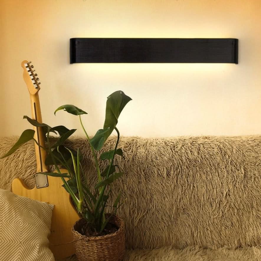 Siopsrl| Contemporary LED Wall Lamp – Sleek Black Aluminum Light