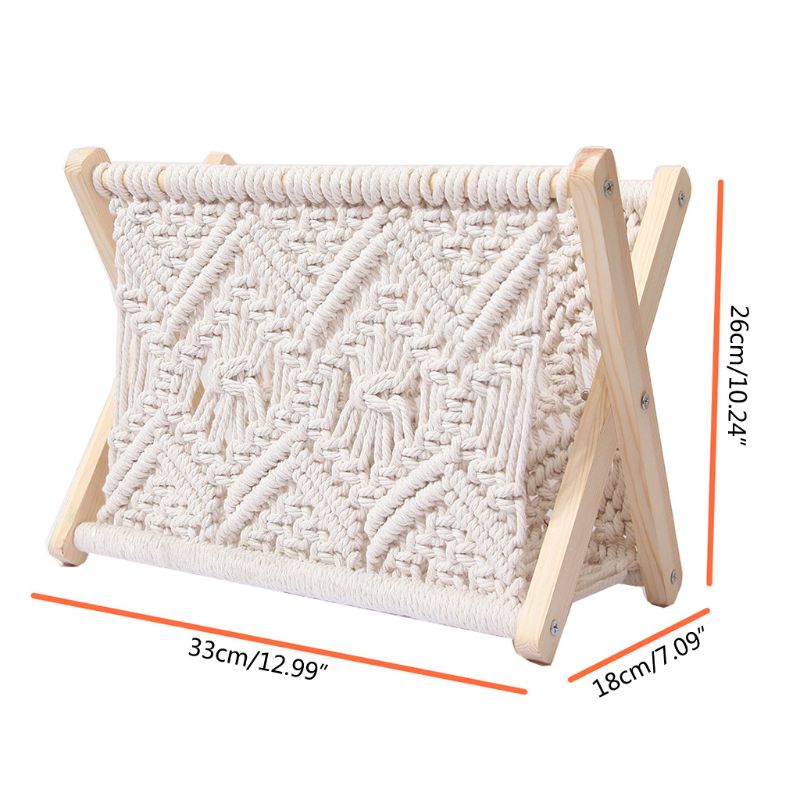 Siopsrl| Nordic Cotton Foldable Magazine Holder