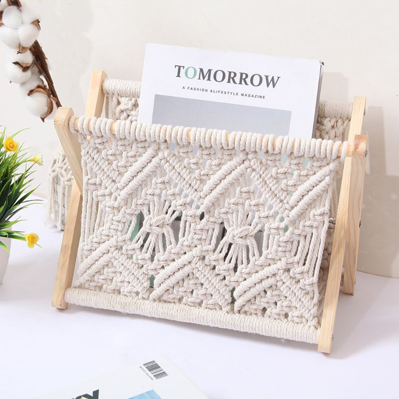Siopsrl| Nordic Cotton Foldable Magazine Holder