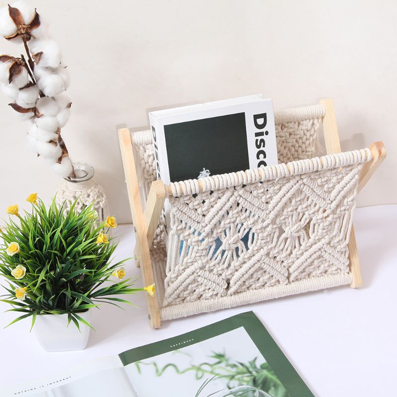 Siopsrl| Nordic Cotton Foldable Magazine Holder