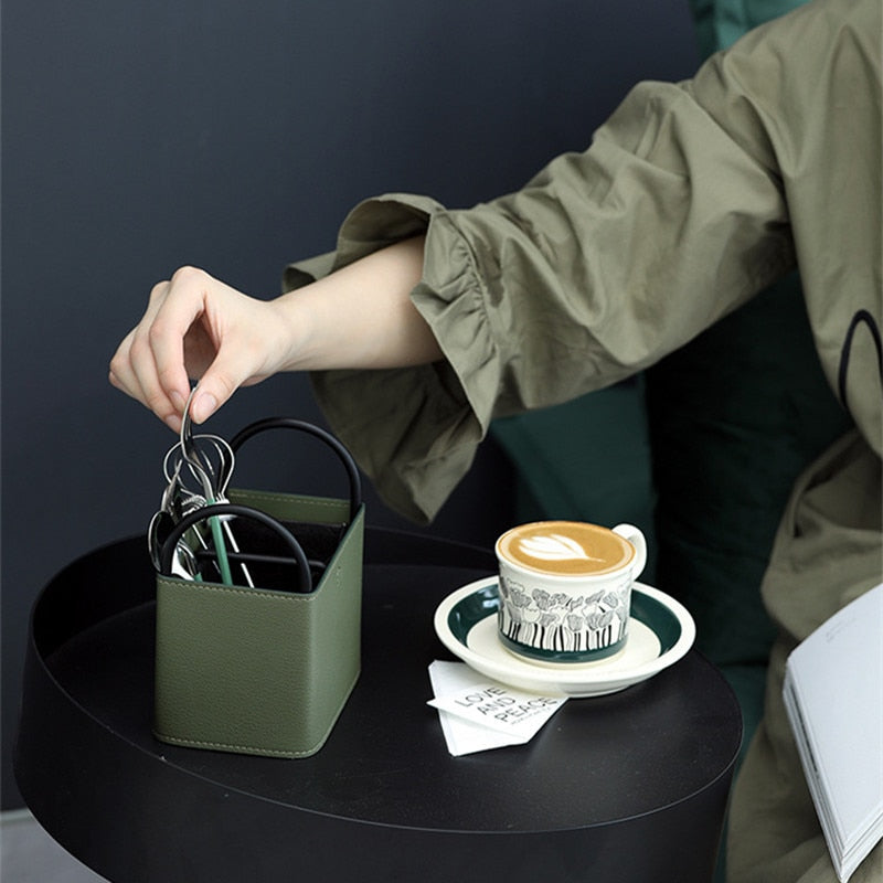 Siopsrl| Oslo Leather Storage Basket