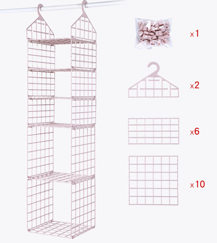 Siopsrl| Foldable Wardrobe Multilayer Storage Rack