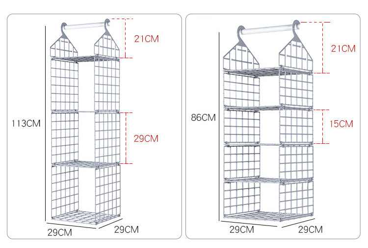 Siopsrl| Foldable Wardrobe Multilayer Storage Rack