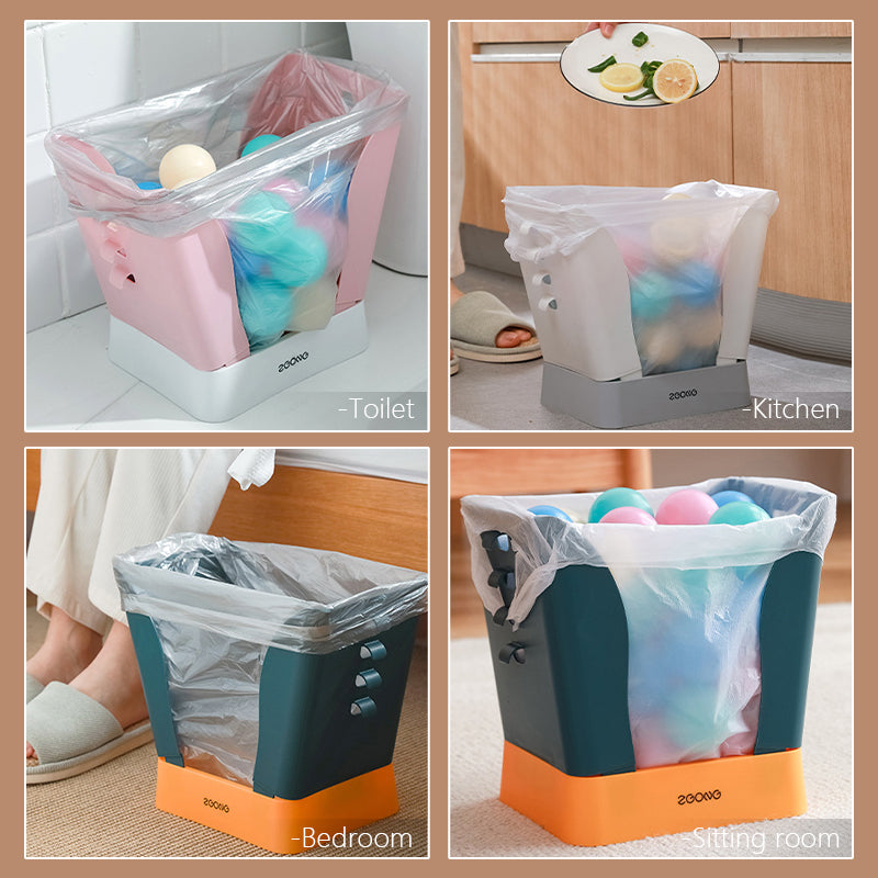 Siopsrl| Portable Easy Pastel Trash Bag Holder