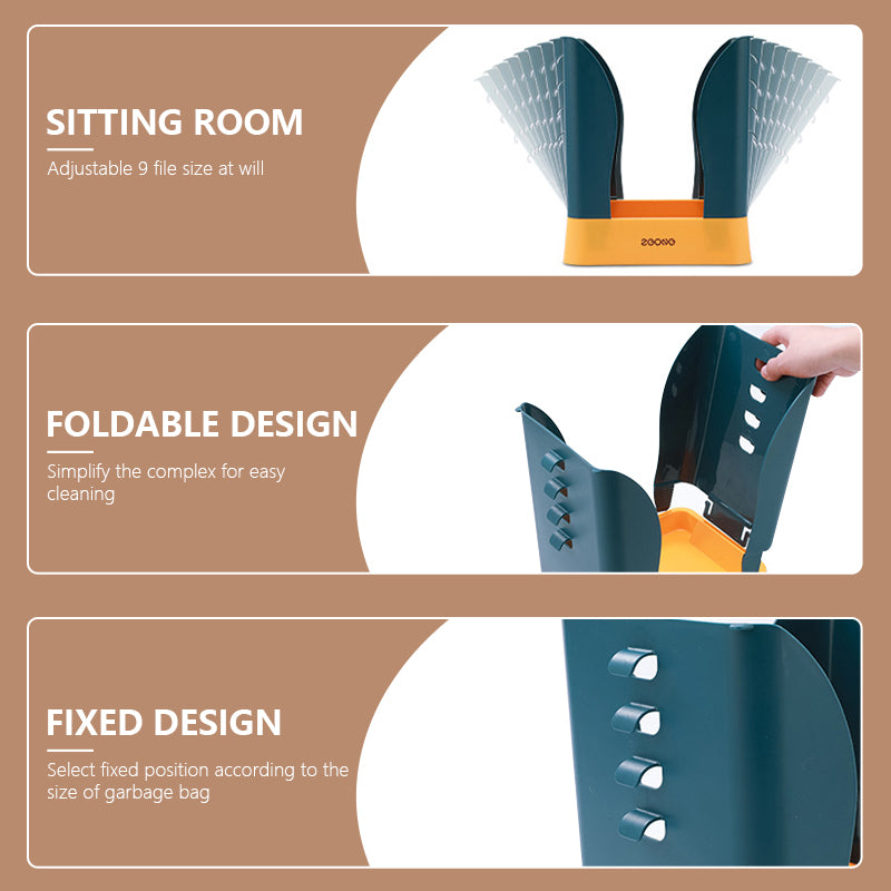 Siopsrl| Portable Easy Pastel Trash Bag Holder