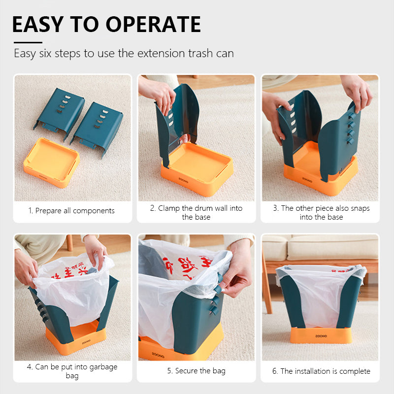 Siopsrl| Portable Easy Pastel Trash Bag Holder