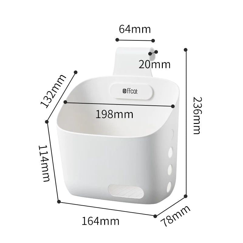 Siopsrl| Wall-Mounted Simple Hanging Stackable Storage Basket