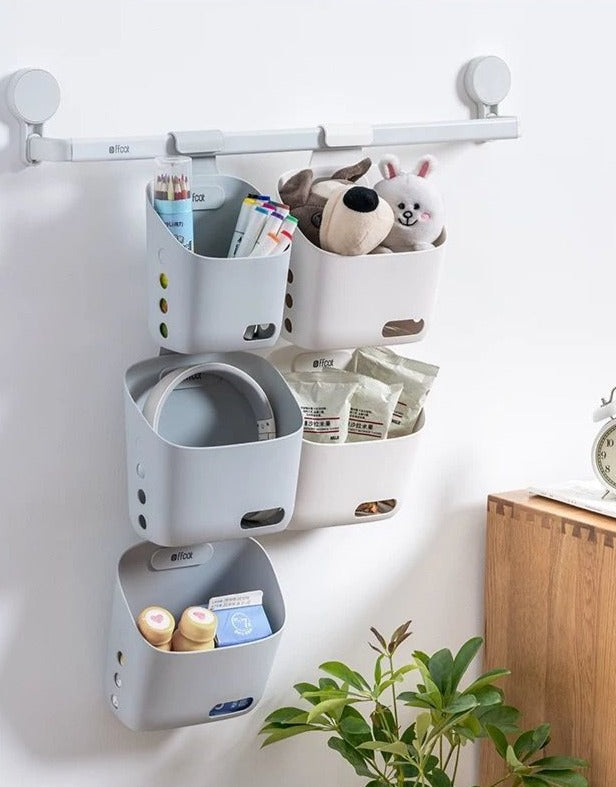 Siopsrl| Wall-Mounted Simple Hanging Stackable Storage Basket