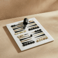 Luxury Marble Backgammon Set (Green Onyx and Black)
