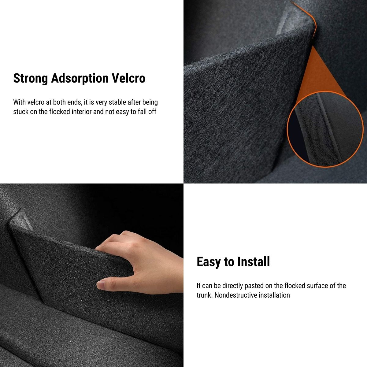 Rear Trunk Organizer Side Divider for Tesla Model 3 & Model Y