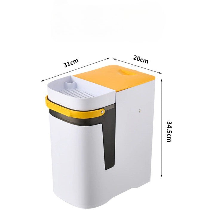 Siopsrl| 2in1 Dry & Wet Storage Easy Trash Can