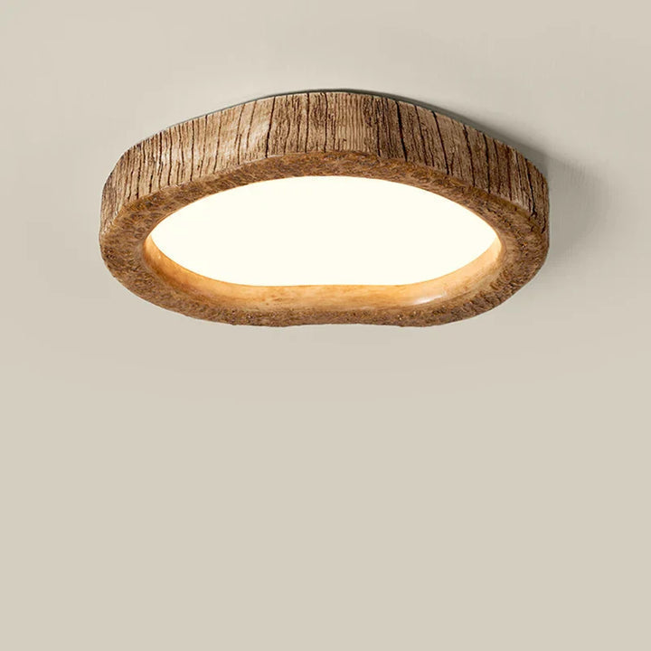 Siopsrl| Rustic LED Ceiling Light with Wood Effect - Auralog