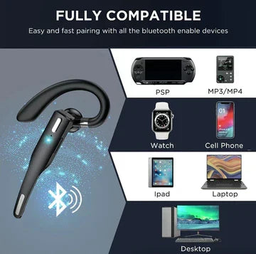 siopsrl | Trucker Dual Mic Wireless Bluetooth 5.1 Noise Cancelling Headset/Earpiece