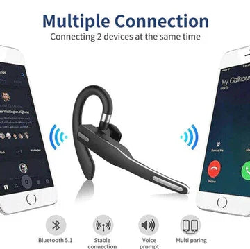 siopsrl | Trucker Dual Mic Wireless Bluetooth 5.1 Noise Cancelling Headset/Earpiece