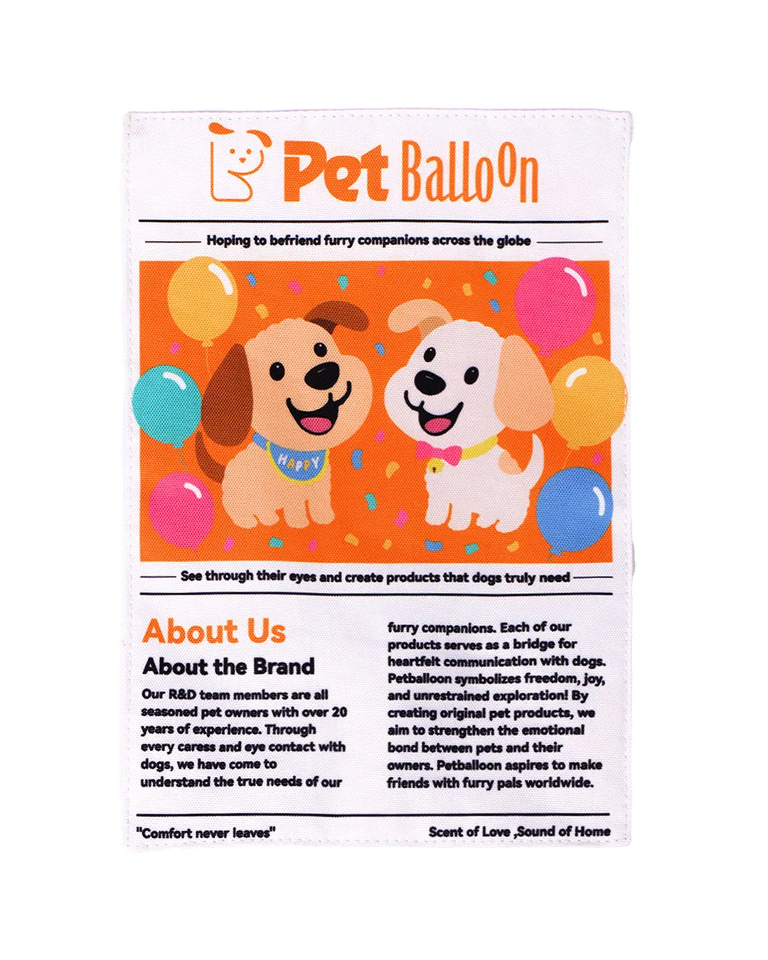 Newspaper Interactive Crinkle Dog Toy for Boredom Relief