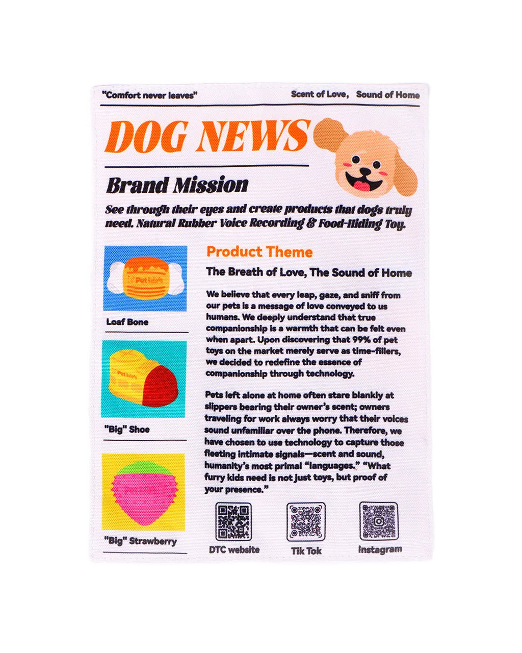 Newspaper Interactive Crinkle Dog Toy for Boredom Relief