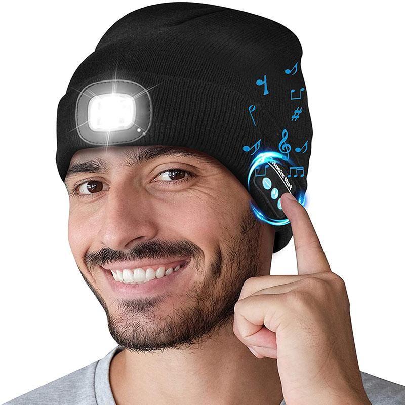 Upgraded Unisex Musical Bluetooth LED Beanie Hat