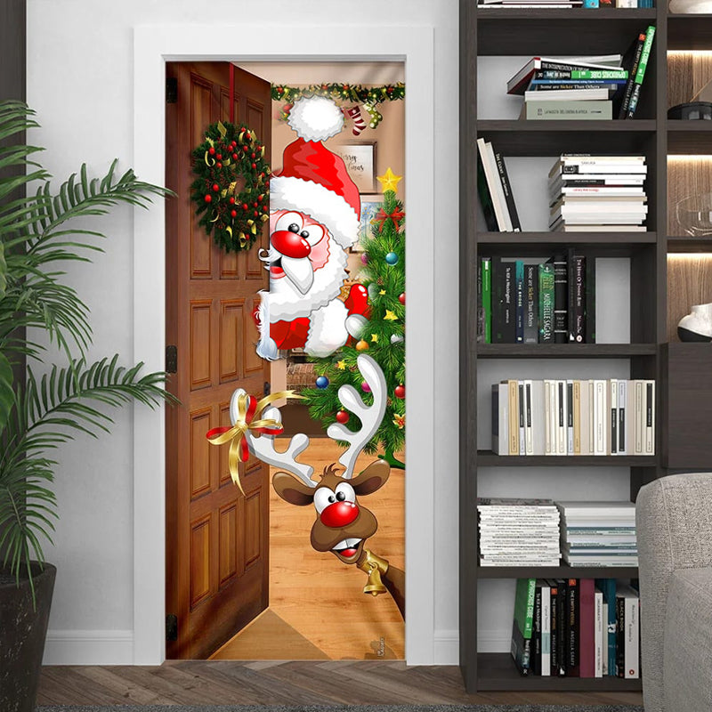 Nightmare Before Christmas Outdoor Decorations Props Christmas Elves Door Cover