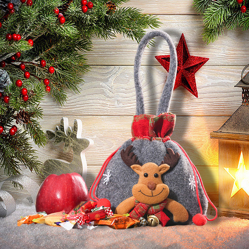 Christmas gift bag zipper design