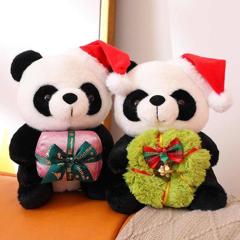 Christmas Santa Panda Plushies