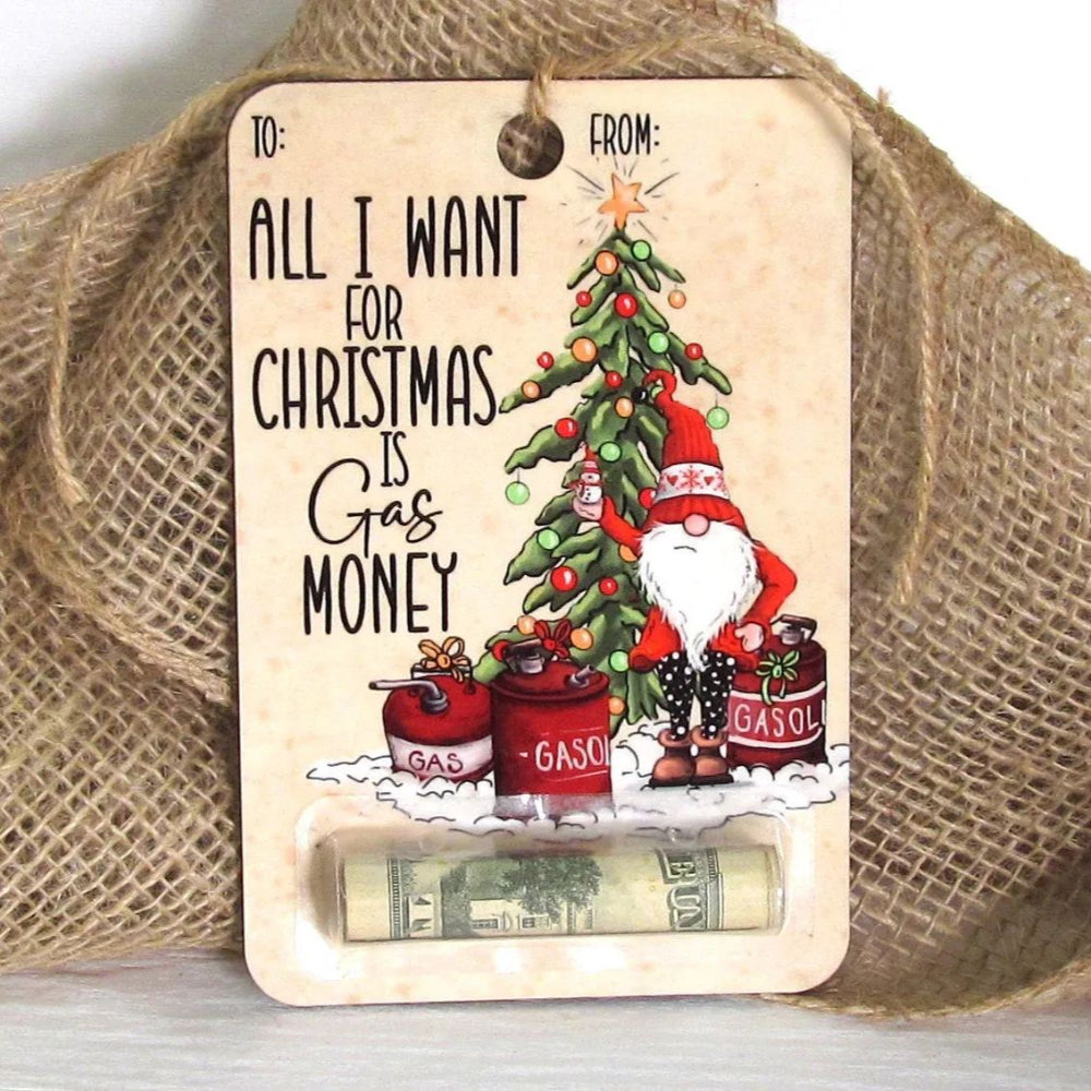 Rustic Wooden Christmas Decoration Card Holder for Money Gifts – Sustainable and Reusable, Perfect for Christmas Decorations