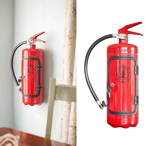 "My Cave My Rules" Gift Can Bar Fire Extinguisher