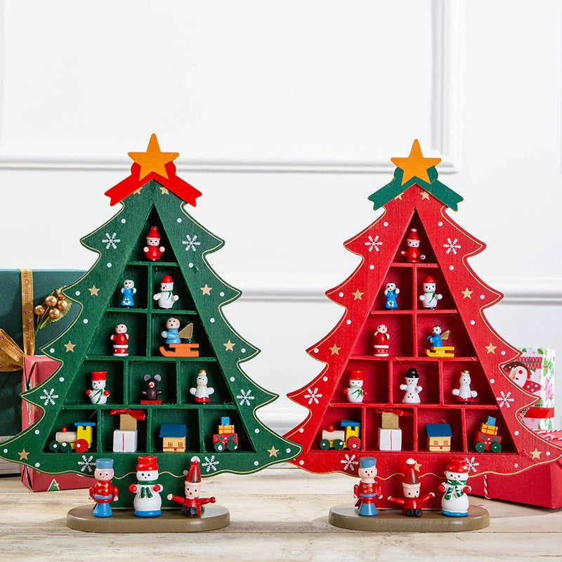 Mini Cartoon Christmas Tree Desktop Ornament