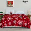 Christmas Double Sided Snowman Gingerbread Throw