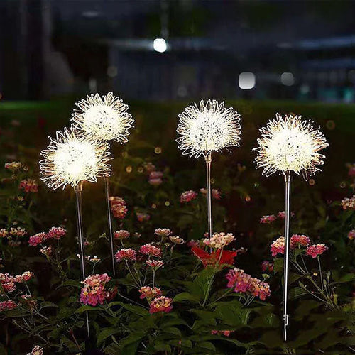 2-Pack: Outdoor Solar Dandelion Garden Lights