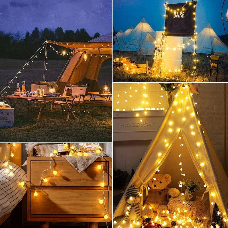 Solar-Powered Festive Lighting - SolarGlow