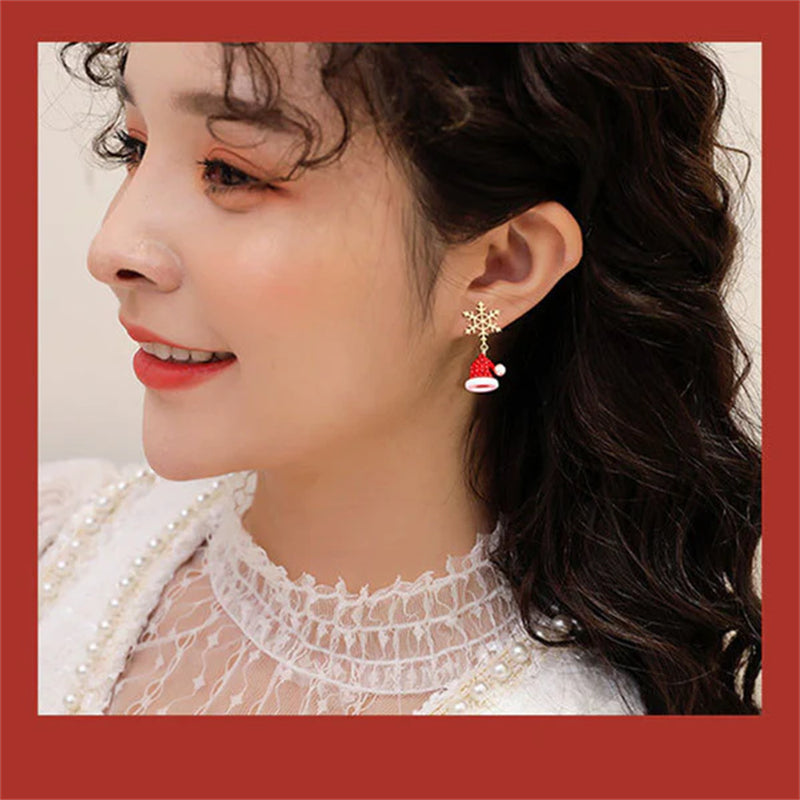 Christmas Asymmetric Earrings