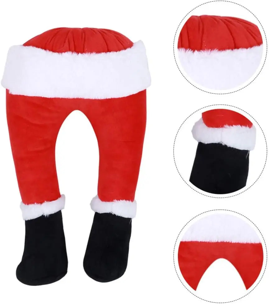 Christmas decoration Santa legs | Funny Santa leg decoration | Fabric figure to hang
