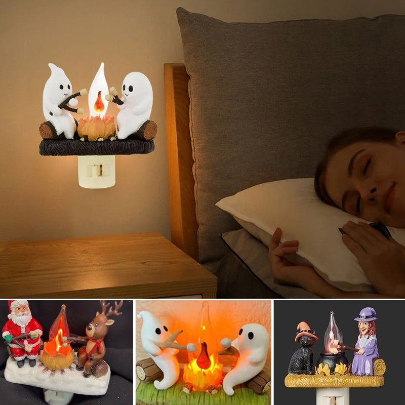 Ghostly Campfire Flicker Light