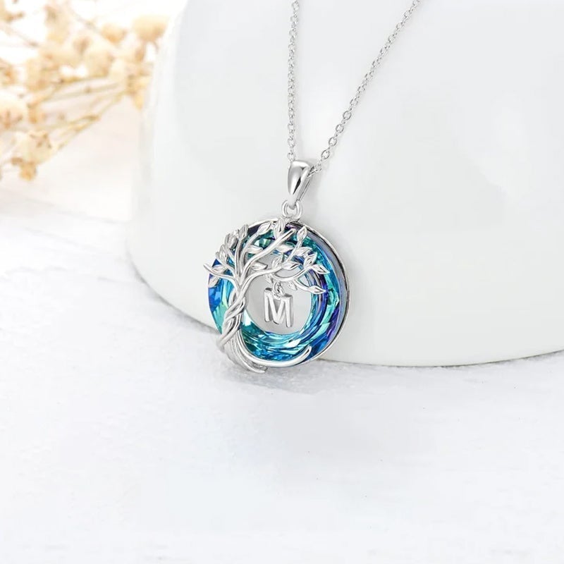 Tree of Life Crystal Pendant Necklace
